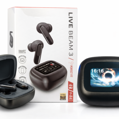 Bluetooth Earbuds TWS with LED Display | Hi-Fi Stereo | 40H Playtime - LIVE BEAM 3